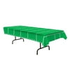 Party Central Club Pack of 12 Green and White Football Rectangular Tablecovers 54" x 108"