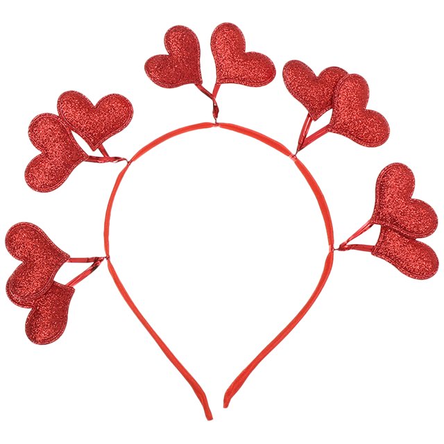 KAKOWELY Diademas para San Valentín Diademas en forma de corazón Diadema Bopper de San Valentín