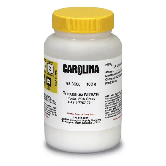Potassium Nitrate, Crystal, Acs Grade, 100 G
