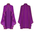 thumbnail image 5 of Liyamei Vintage Style Collar Cape For Stage Performance Party Cape Purple One Size, 5 of 5