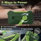 thumbnail image 4 of 10000mAh Emergency Radio, Solar Crank Radio, Portable AM/FM/NOAA Weather Radio with Phone Charger Green, 4 of 5
