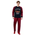 thumbnail image 4 of LuLiaMenton Matching Family Christmas Pajamas, Dachshund Through Snow Long Sleeve Red Plaid Pants, 4 of 5