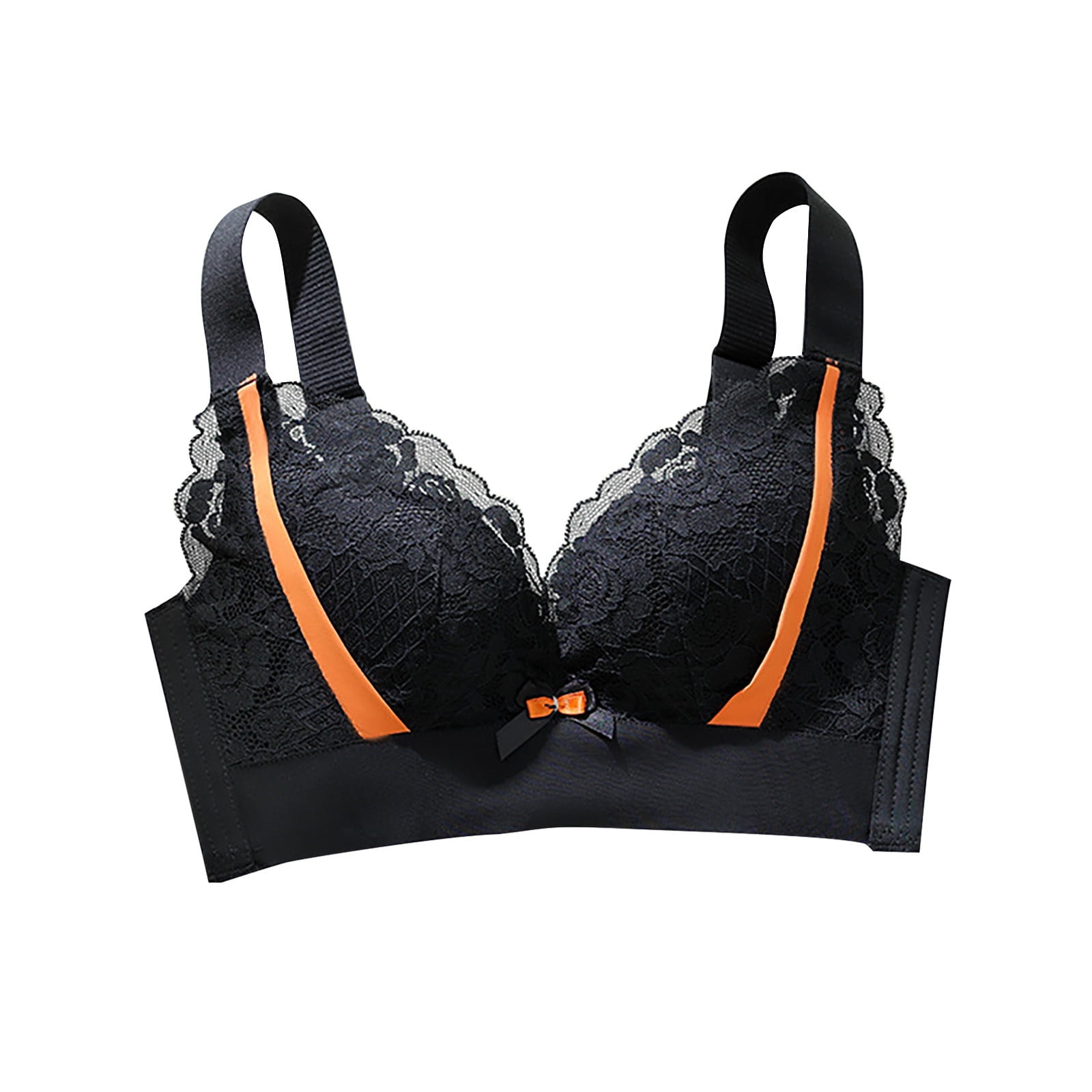 hoksml Sexy Bra,Women Bras Lace Comfortable Breathable Anti-exhaust Base  Non-Steel Ring Non-Magnetic Buckle Beauty Back Underwear 