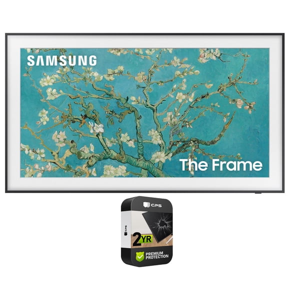 Restored Samsung QN32LS03CBFXZA 32 inch The Frame QLED HDR 4K Smart TV 2023 Bundle with 2 YR CPS Enhanced Protection Pack (Refurbished)