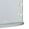 thumbnail image 2 of Impressions Vanity Hollywood Glow Lite XL Vanity Mirror with Clear LED Bulbs (Shimmery Silver), 2 of 5