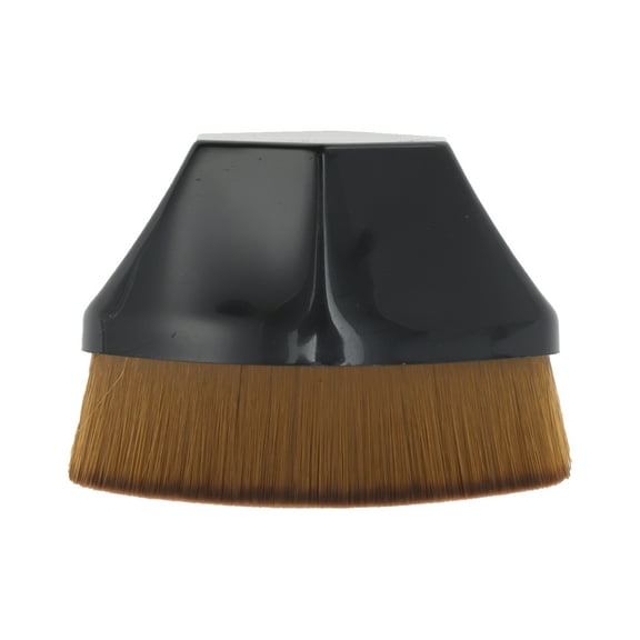 Unique Bargains 1 Pc Lightweight Foundation Brush for Business Travel Large Black Synthetic Fiber Hair Plastic