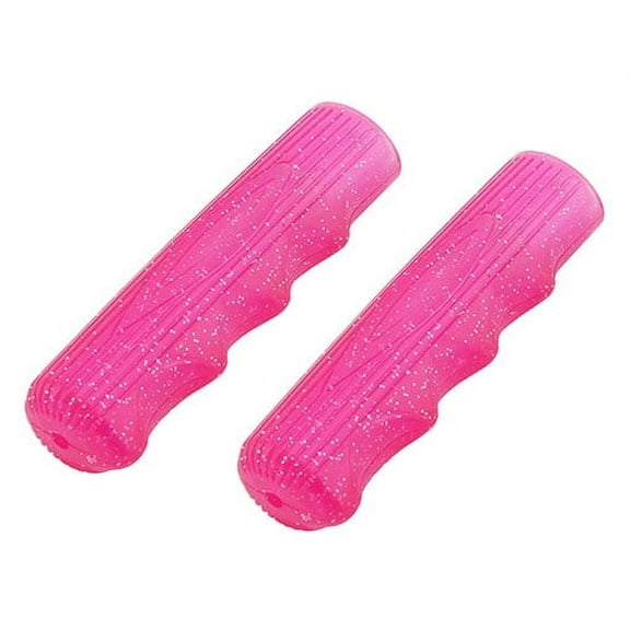 Lowrider Sparkle Pink Bike Grips Kraton Rubber 212. Biycle Grip for Cruiser, BMX, Trike, Bike Grip Parts