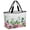 Pink Gray Pink, variant on Spring Pink Roses Beach Bag for Women,Large Breathable Mesh Beach Tote Bag,Pastoral Eucalyptus Leaves Rustic Burlap Sandproof Lightweight Travel Bags for Vacation Picnic Swimming Pool
