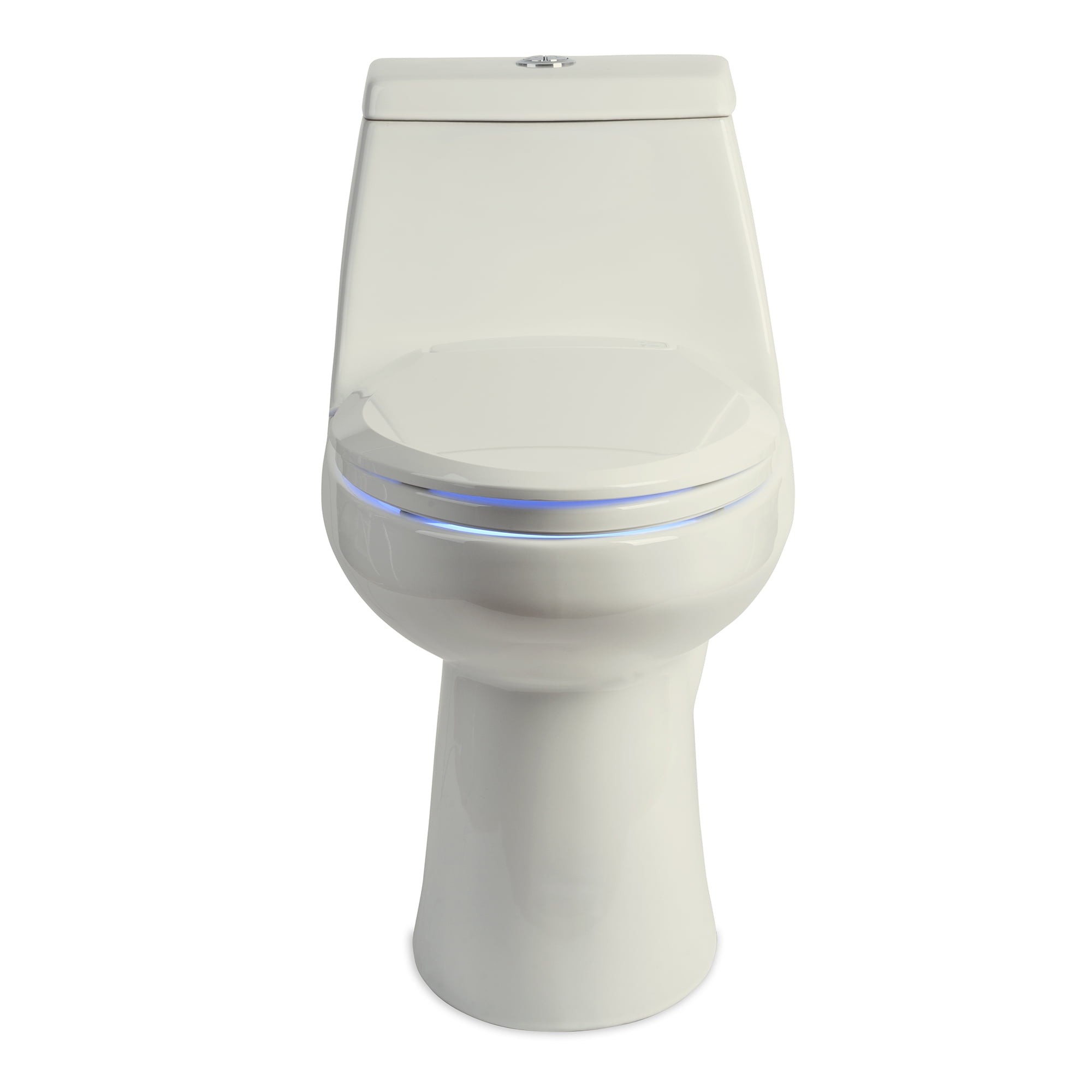 Brondell LumaWarm Heated Nightlight Toilet Seat, Round Biscuit