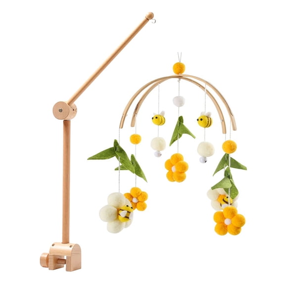 Hand-Woven Baby Crib Bell – Wooden Pendant Toy for Nursery, Car, Office & Home – Soothing Comfort & Decorative Hanging Mobile