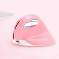 thumbnail image 2 of DELUX M618 Mini 2.4G Wireless 2400DPI USB Rechargeable Ergonomic Vertical Mouse, M618 Pink, M618 Grey, 2 of 13