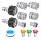 thumbnail image 1 of Juego de Adaptadores para Lavadora A PresióN, Kit de DesconexióN RáPida, Giratorio M22 A DesconexióN RáPida de 3/8 Pulgadas, de 3/4 Pulgadas A DesconexióN RáPida, 1 of 5