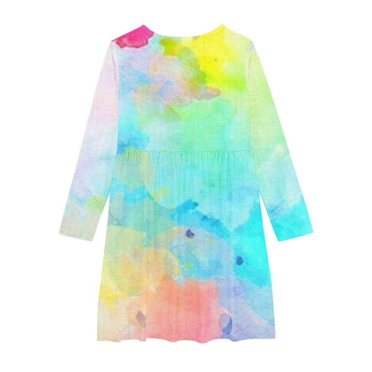 tie dye a line dress Wholesale Garcia's Tie-Dye Mix Parachute Dress