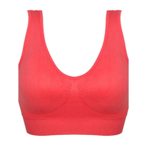Women Seamless Padded Sports Bras Workout Running Yoga Tank Tops