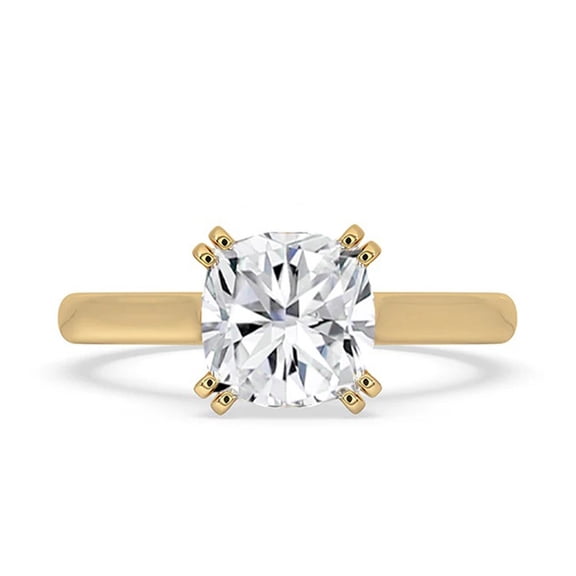 1 to 3 Carat Cushion Cut E VS1 Lab Grown Diamond Engagement Ring 14K Gold