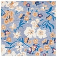 thumbnail image 6 of SAFAVIEH Jardin Ruadhan Floral Wool Runner Rug, Blue/Ivory, 2'3" x 8', 6 of 10