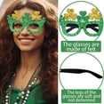 thumbnail image 4 of St. Patrick's Day Glasses Green Shamrock Irish Themed Paper Glasses Can Be Used as St. Patrick's Day Photo Booth Party Decorations, 4 of 9