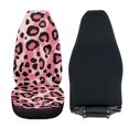 thumbnail image 5 of Pzuqiu Pink Leopard Print Car Seat Covers Soft Comfortable 2 Pcs Car Seat Protector Front Seats Only All-Season Protection Anti-Slip Automotive Interior Accessories Fit for Cars Sedan SUV, 5 of 7