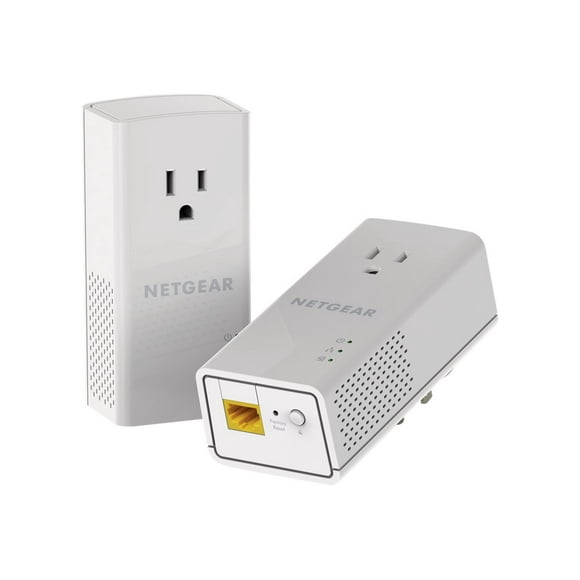 NETGEAR Powerline PLP1200 - kit Adaptateur Secteur - GigE, HomePlug AV (HPAV) 2.0, Ieeee 1901 - wall-pluggable