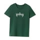 thumbnail image 3 of Camiseta para mujer verano simple clásico cómodo cuello redondo camiseta para senderismo femenino Verde, 3 of 7