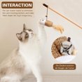 thumbnail image 2 of Uds. Poste de madera de juguete para gatos con campana, poste elástico,, 2 of 7