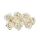 thumbnail image 1 of XmhyTop 20 piezas de cabezas de flores de rosas artificiales, cabezas de flores de rosas artificiales de seda de 1,5 "-blancas, 1 of 5