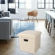thumbnail image 5 of Almacenamiento plegable otomano reposapiés taburete de centro para habitación de sala de dormitorio contemporáneo Beige BLESIY Otomana de almacenamiento plegable, 5 of 8