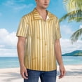 thumbnail image 3 of Fotbe Bamboo Wall Camisa Hawaiana para Hombre Unisex – Camisa Casual de Verano con Botones de Manga Corta de Algodón y Lino,Large, 3 of 7