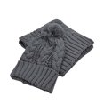 thumbnail image 3 of SYWAN Women Lady Winter Warm Knitted Pom Beanie Hat Gloves and Scarf Winter Set, 3 of 7