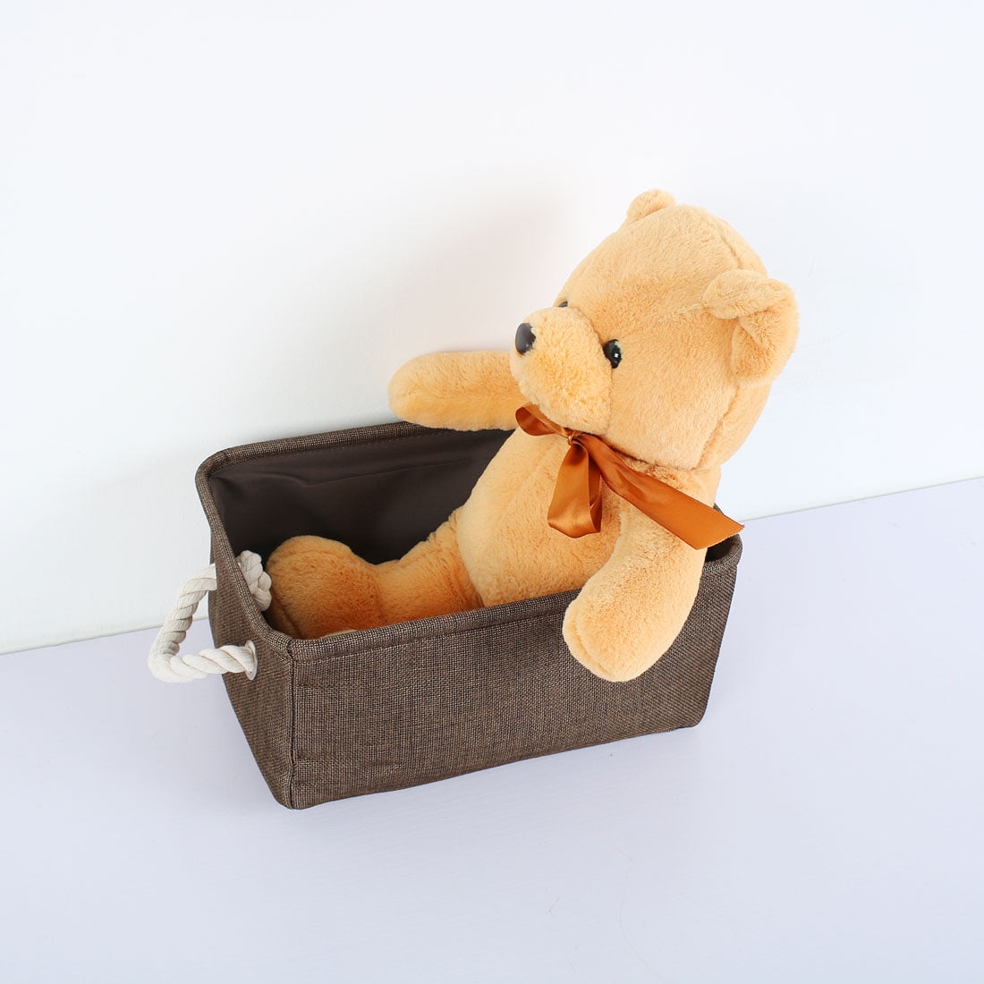 Collapsible Fabric Storage Bins Basket Storage Container Chocolate Color S