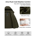 thumbnail image 5 of Wantdo Women's Winter Jacket Warm Winter Puffer Jacket Windproof Bubble Coat Army Green M, 5 of 10