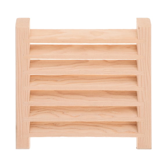 Niceauty Grille Ventilation Vent Wooden Air Vent Khaki Cedar 1Set