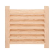 Niceauty Grille Ventilation Vent Wooden Air Vent Khaki Cedar 1Set