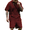 Wine Red, variant on COOFANDY Men's Hoodie Short Sets 2 Piece Short Sleeve Hooded T Shirts and Shorts Fashion Casual Tracksuit Summer Outfits