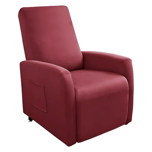 AUQ Recliner Chair Covers Recliner Sofa Covers Chair Covers 4 Pcs Waterproof Small Recliner Sofa Slipcover Stretch Recliner Slipcover for Lazyboy Recliner Chair with Storage Pocket