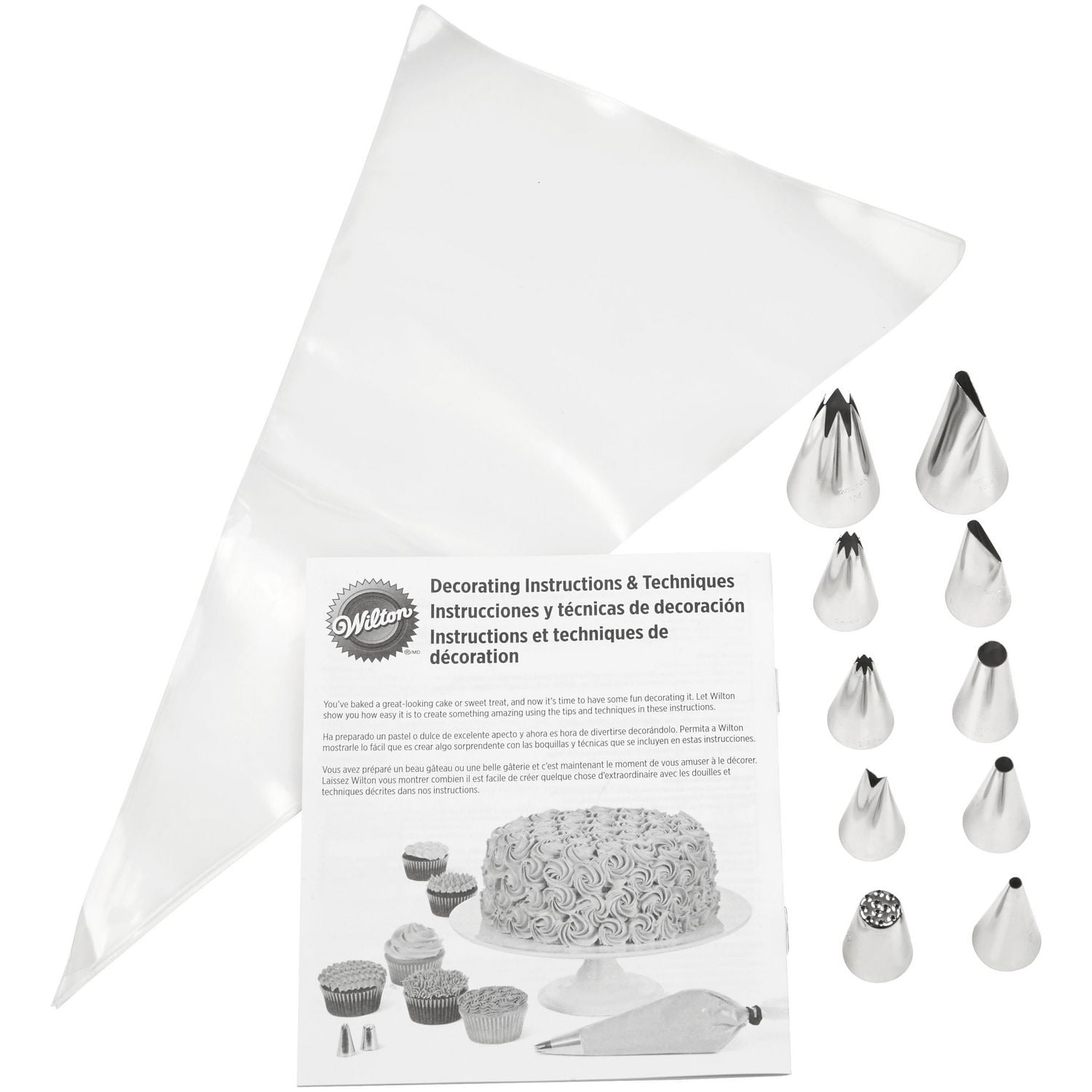 Ensemble du débutant pour la décoration avec le glaçage crémeux au beurre Wilton Ensemble décoration 20 pièces