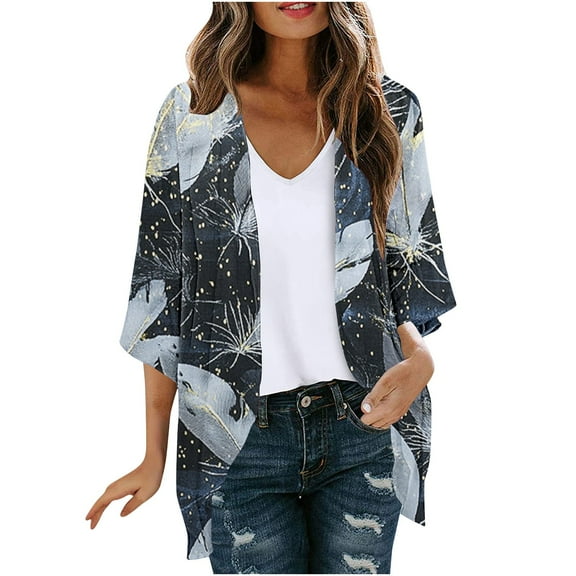 Women Fashion Floral Printed Tshirts Teen Girls Loose Tunic Blouses Juniors Crewneck Neck Pullover Tops Casual Long Sleeves Tees Loose Fit Clothes