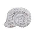 thumbnail image 6 of Albasia Wood Snail Sculptures for Home Decor - Coastal Figurine Statue for Bathroom, Office, and Living Room - Decorative Accent for Shelf, Coffee Table, and Bedroom Styling - 7", White, 6 of 13