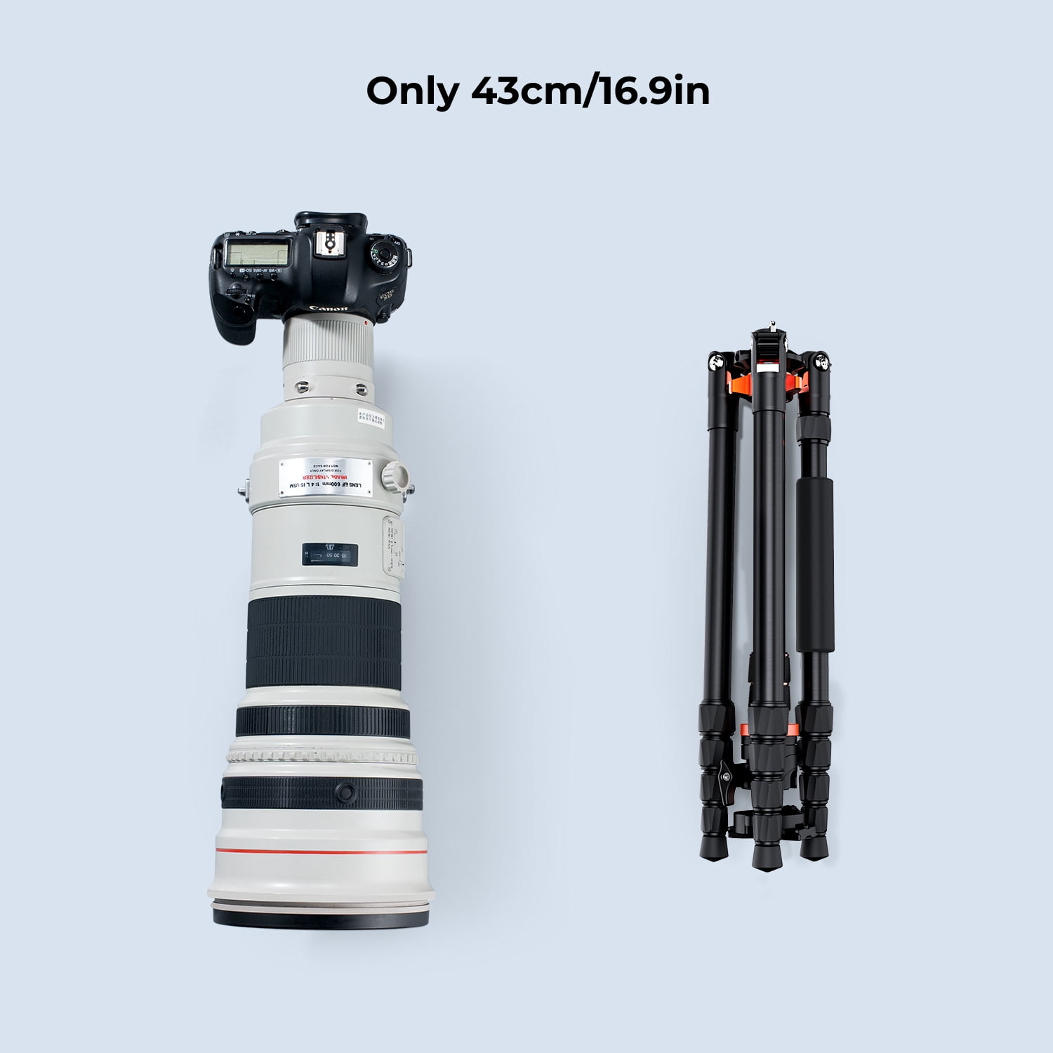 K&F Concept 78"/198cm Aluminum Camera Tripod for DSLR Cameras,Portable 26.4lbs/12KG Load Travel Tripod with 3-Section Central Axis, 360 Degree Metal Ball Head