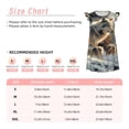 thumbnail image 3 of Balery Wolf Family Winter Wonderland Camisón de princesa para niñas, pijama de algodón con mangas abullonadas, suave y bonito.-X-Large, 3 of 6