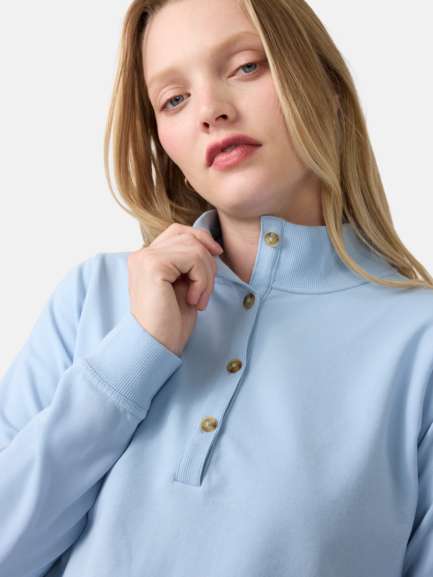 Ingrid & Isabel For Every Belly Women's Maternity Button Front Knit Top, Sizes S-XXL