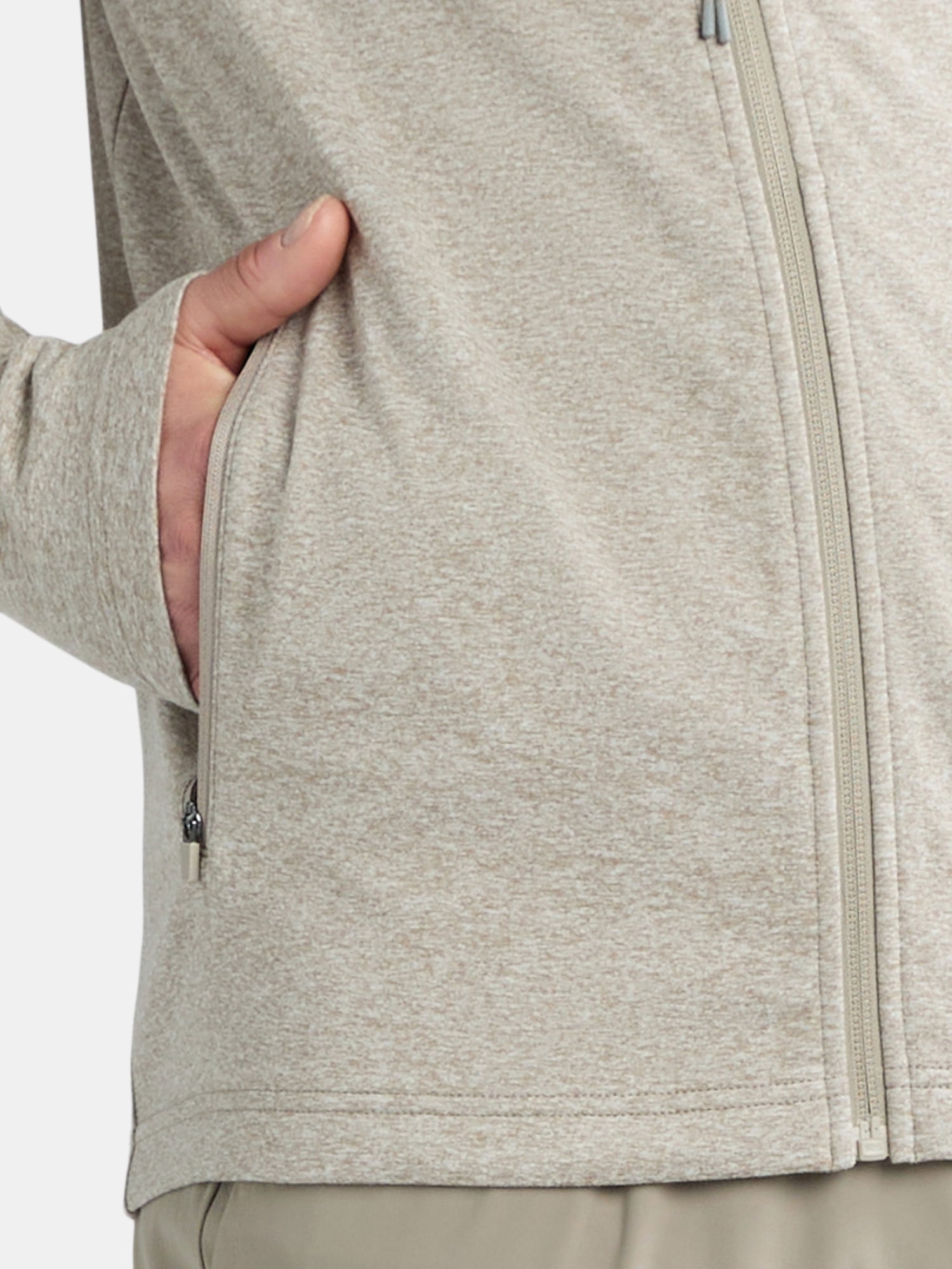 Athletic Works Men’s & Big Men’s Mixed Media Zip Jacket, Sizes S-3XL