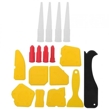 

17Pcs/Set Plastic Sealant Spreader Window Caulking Scraper Glass Glue Finishing Tool Kit