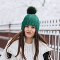 thumbnail image 2 of Winter Hat for Women Knit Snow Cap Soft Warm Earflap Hat Cold Weather, 2 of 6