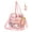 Pink, variant on Clear Tote Bag 12x6x12 Clear Bag for Stadium Events See Through Bag for Women Transparent Concert Bag with Adjustable Shoulder Straps, Purple