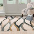 thumbnail image 4 of Lavish Home Opus Contemporary Curves Area Rug, 5'3" x 7'7", Cream, 4 of 7