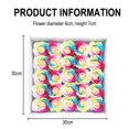 thumbnail image 2 of 25 Jabones de Baño con Flores de Rosas Multicolores, Jabón de Rosas en Caja de Regalo, Regalo para Aniversario/Cumpleaños/Boda/Día de San Valentín/Día de la Madre/Orgullo, 2 of 5