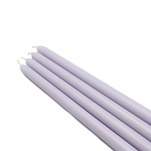 Zest Candle CEZ-081_12 144-Piece Taper Candle, 12", Lavender