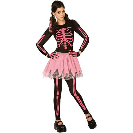 Pink Punk Skeleton Adult Halloween Costume
