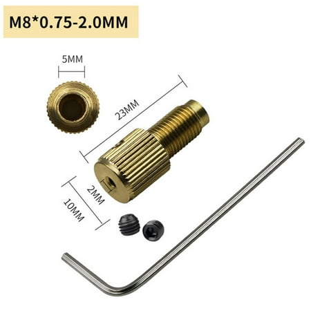 

Self-tightening Mini brass drill clamp chuck connecting Rod M8-2/2.3/3.17/5mm